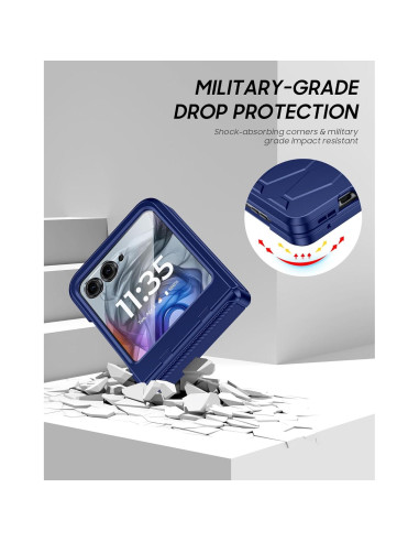 Funda Vizvera para Motorola Razr 2025 con Protector de Pantalla