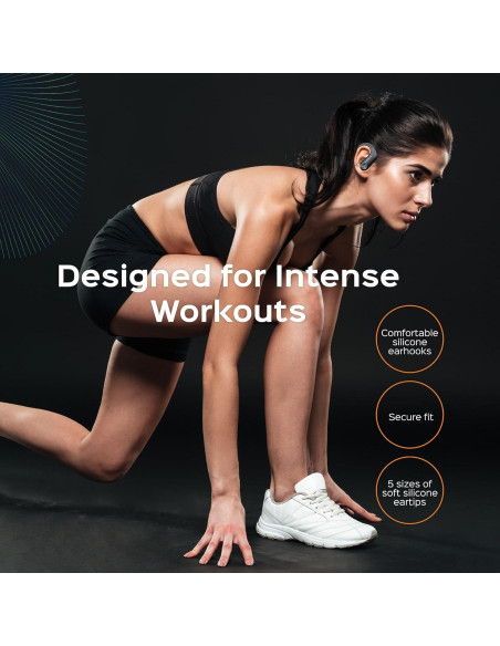 TREBLAB X3 Pro - Auriculares Bluetooth 5.3, 145H, IPX5