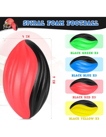 Pelotas de Fútbol Mini Jerify 12 Pcs 17,78 cm Espuma