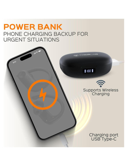 TREBLAB X3 Pro - Auriculares Bluetooth 5.3, 145H, IPX5