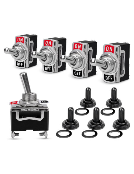 Interruptor de Palanca Nilight 90012E 15A 250V 5 Piezas