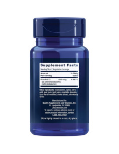 Vitamina B12 Elite Life Extension 500 mcg, 60 pastillas 2