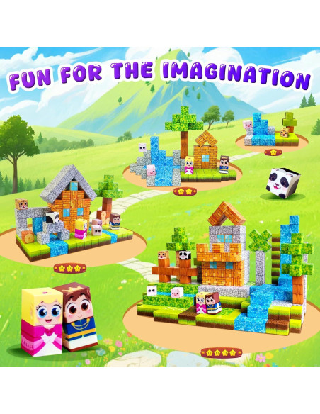 100 Bloques Magnéticos Aleath para Niños 3-12 Años - Juguetes STEM