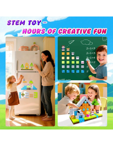 100 Bloques Magnéticos Aleath para Niños 3-12 Años - Juguetes STEM