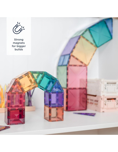 Paquete Inicial Pastel CONNETIX - 64 Piezas Magnéticas Paquete Inicial Pastel CONNETIX - 64 Piezas Magnéticas