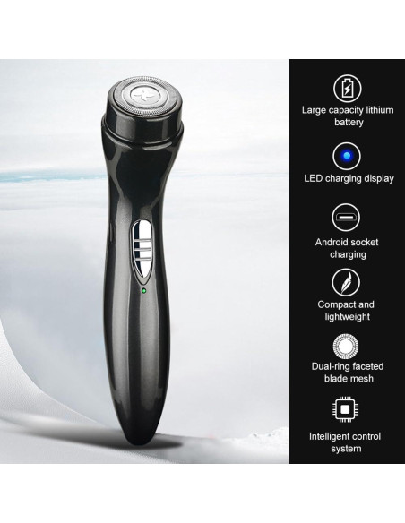Mini Afeitadora Eléctrica Inalámbrica QKDS USB Portátil