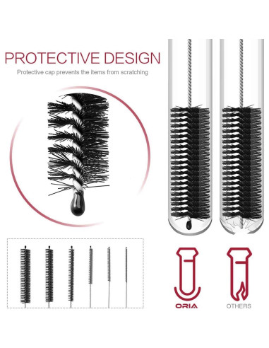 Cepillo Limpiador de Tubos DESIN - Juego de 10 Piezas 20.8 cm