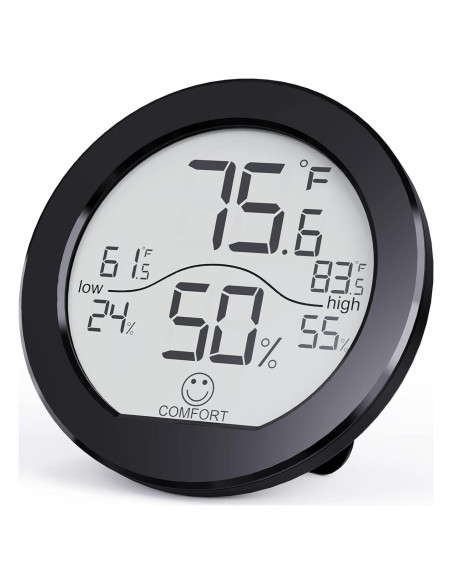 Higrómetro Termómetro SECRUI TH1 Negro para Interiores