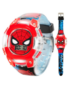 Reloj Digital LCD Spider-Man para Niños con Bisel Iluminado