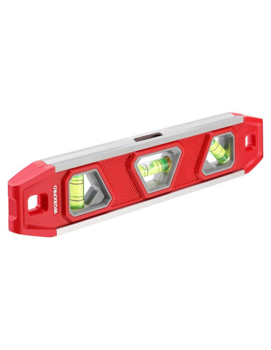 Nivel Torpedo Magnético WORKPRO 23cm con 3 Burbujas