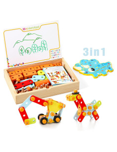 Juego de herramientas Montessori Upltowtme 3 en 1 para niños