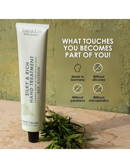 Crema de Manos Jean & Len 75 ml Romero y Jengibre Sin Parabenos Crema de Manos Jean & Len 75 ml Romero y Jengibre Sin Parabenos