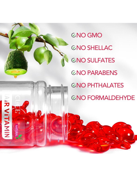 Suero de Vitamina para el Cabello J&H - 40 Cápsulas Hidratantes