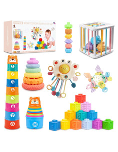 Juguetes Montessori 6 en 1 FENG LING LIU ER BA para Bebés 6-12 Meses