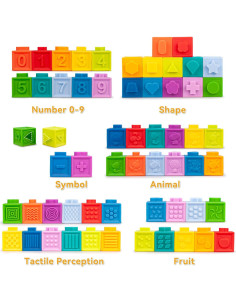 Juguetes Montessori 6 en 1 FENG LING LIU ER BA para Bebés 6-12 Meses 2