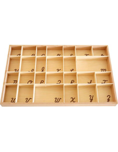 Caja de Alfabeto Móvil Montessori Pequeña para Letras Mayúsculas 2