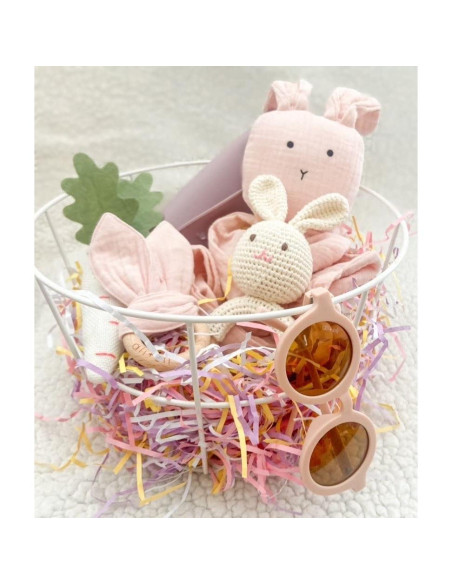 Mordedor de Madera para Bebés Ali+Oli Conejo Rosa