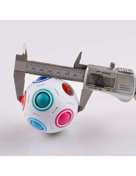 Bola de Rompecabezas Arcoíris Coogam - Juguete Antiestrés 7.6cm