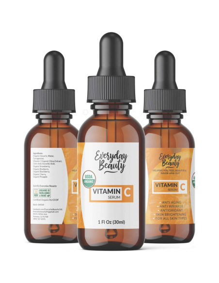 Suero Facial Orgánico de Vitamina C Everyday Beauty 30 ml Suero Facial Orgánico de Vitamina C Everyday Beauty 30 ml