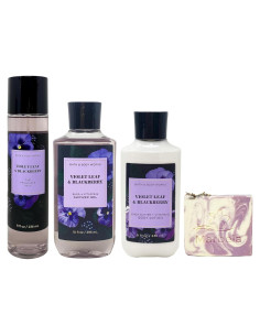 Conjunto de Regalo Bath & Body Works Hoja de Violeta y Mora