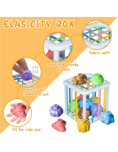 Conjunto de Juguetes Montessori 6 en 1 para Bebés 0-24 Meses 2