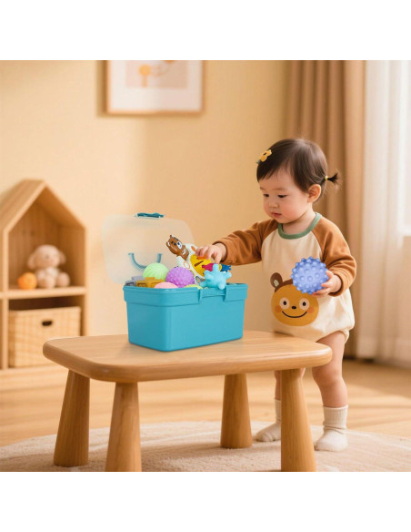 Conjunto de Juguetes Montessori 6 en 1 para Bebés 0-24 Meses