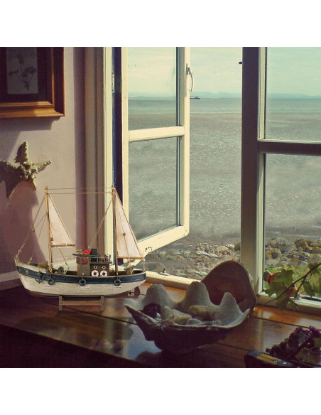 Modelo de Barco de Pesca de Madera SAILINGSTORY 29.97x26.99cm