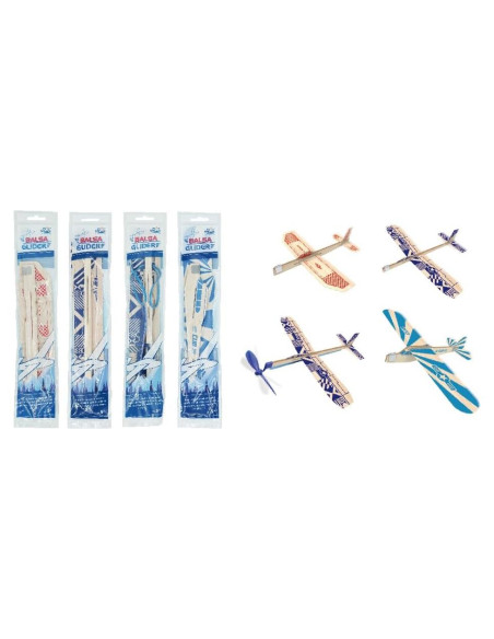 Kit de Aviones de Madera Balsa PLAYSTEM - 4 Planeadores 30.48 cm Kit de Aviones de Madera Balsa PLAYSTEM - 4 Planeadores 30.48 cm