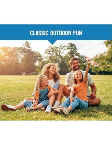 Kit de Aviones de Madera Balsa PLAYSTEM - 4 Planeadores 30.48 cm