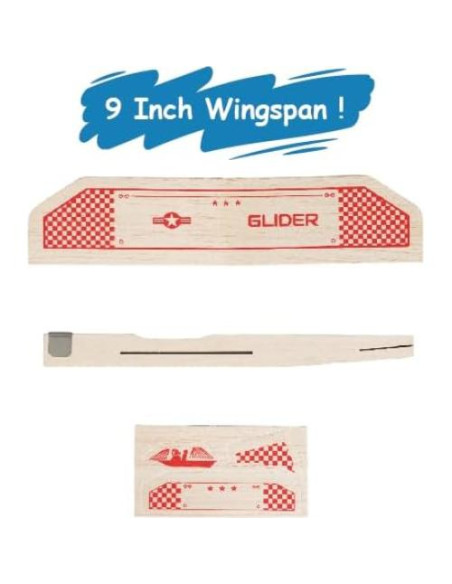 Kit de Aviones de Madera Balsa PLAYSTEM - 4 Planeadores 30.48 cm Kit de Aviones de Madera Balsa PLAYSTEM - 4 Planeadores 30.48 cm