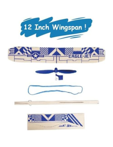 Kit de Aviones de Madera Balsa PLAYSTEM - 4 Planeadores 30.48 cm Kit de Aviones de Madera Balsa PLAYSTEM - 4 Planeadores 30.48 cm