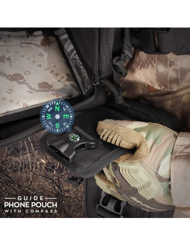 Funda táctica WYNEX para smartphone Molle, doble capacidad