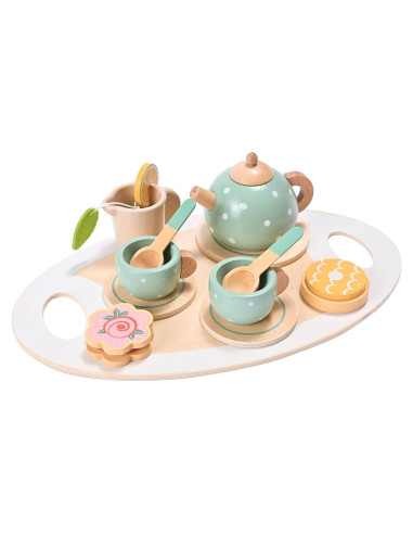 Juego de té de madera 15 piezas MONT PLEASANT para niños