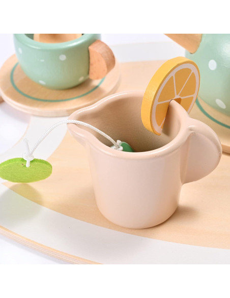 Juego de té de madera 15 piezas MONT PLEASANT para niños