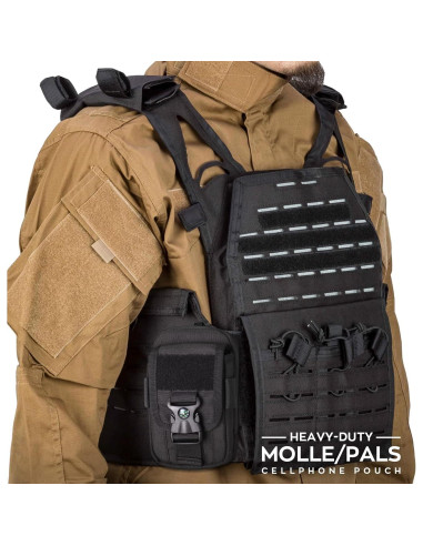 Funda táctica WYNEX para smartphone Molle, doble capacidad