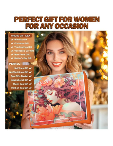 Set de Regalo de Cuidado Personal EOMEOH con Taza Naranja 7 Piezas