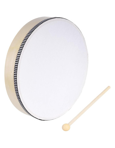 Nydotd Set de 3 Tambores de Mano de Madera 30.48 cm 25.4 cm 20.32 cm