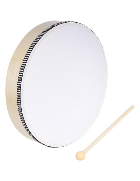 Nydotd Set de 3 Tambores de Mano de Madera 30.48 cm 25.4 cm 20.32 cm