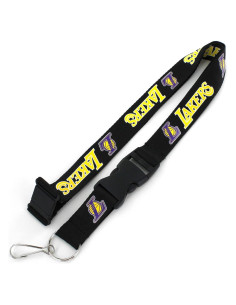Lanyard Aminco NBA Los Angeles Lakers Negro 55.88 cm