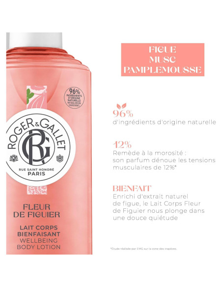 Loción Corporal Hidratante Roger & Gallet Fleur de Figuier 250 ml Loción Corporal Hidratante Roger & Gallet Fleur de Figuier 250 ml