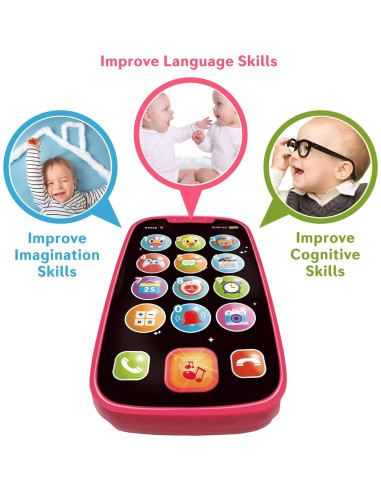 Mi Primer Smartphone - Juguete Teléfono para Bebés 15 Funciones