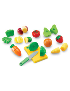 Juguete de Cocina Recursos de Aprendizaje 23 Piezas Frutas y Verduras