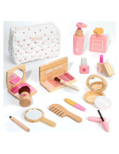 Juego de Maquillaje de Madera Lemofix para Niñas 2-4 Años