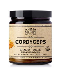 Polvo de Hongo Cordyceps Orgánico Anima Mundi 141g - Suplemento Inmunológico