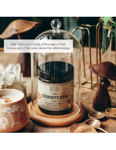 Polvo de Hongo Cordyceps Orgánico Anima Mundi 141g - Suplemento Inmunológico 2