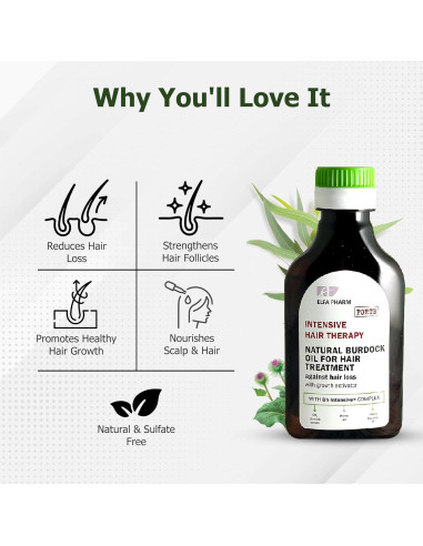 Aceite Natural de Bardana Elfa Pharm 100 ml - Tratamiento Capilar