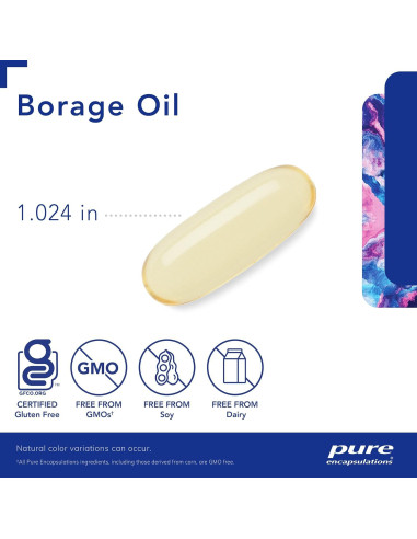 Aceite de Borraja Pure Encapsulations 60 Cápsulas Blandas