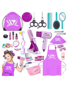 Kit de Maquillaje de Juego WASAiKA 32 Pcs para Niñas 3-5 Años