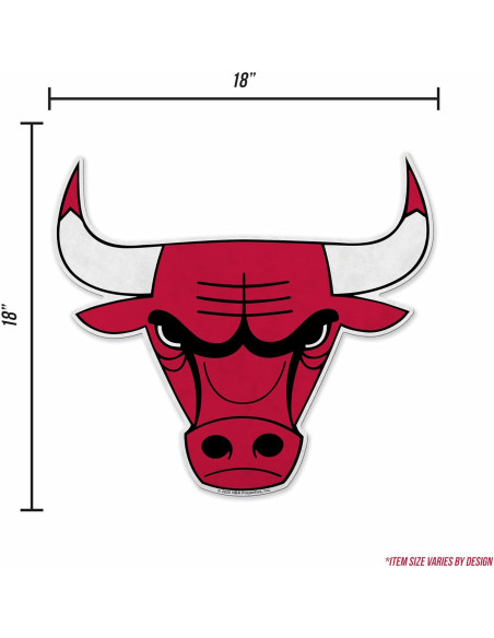 Bandera Cortada NBA Chicago Bulls Rico Industries 45,72 cm