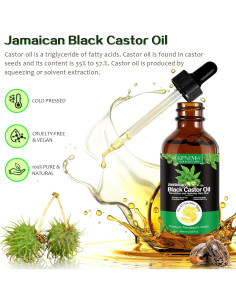 Aceite de Ricino Negro Jamaicano KPNEMA 59.5 ml Hidratante 2